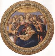 Sandro Botticelli Madonna and child with six Angels or Madonna of the Pomegranate oil painting picture wholesale